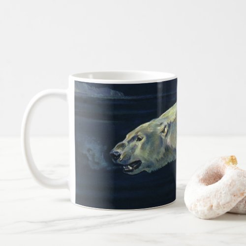 Vintage Polar Bear Arctic Marine Life Animals Coffee Mug