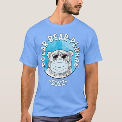 Vintage Polar Bear Plunge With FaceMask 2022  T_Shirt