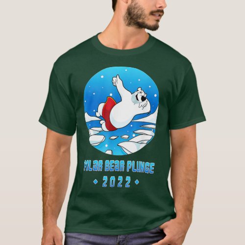 Vintage Polar Bear Plunge With FaceMask 2022 T_Shirt