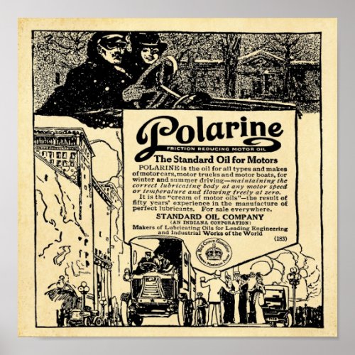 Vintage Polarine Motor Oil Print