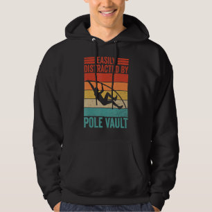 Vintage Pole Vault And Pole Jumper Athlete Hoodie