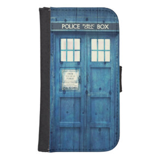 Vintage Police phone Public Call Box Samsung S4 Wallet Case