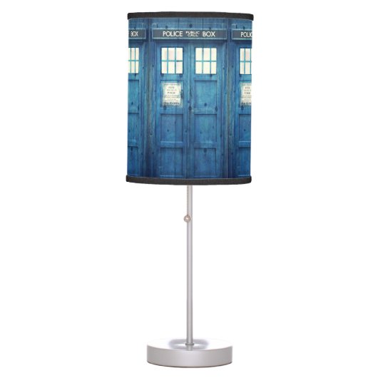 Vintage Police phone Public Call Box Table Lamp (Front)