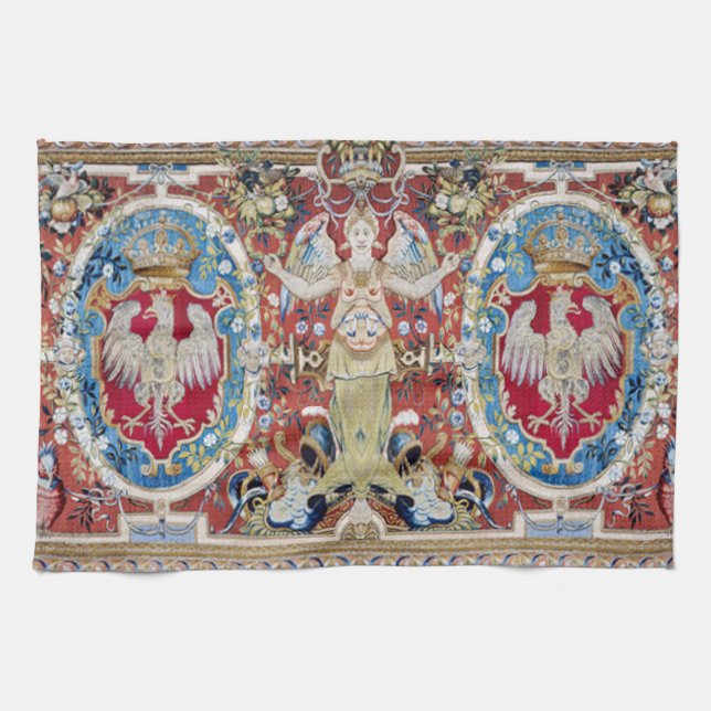 Vintage Polish Tapastry MoJo Kitchen Towel (Horizontal)