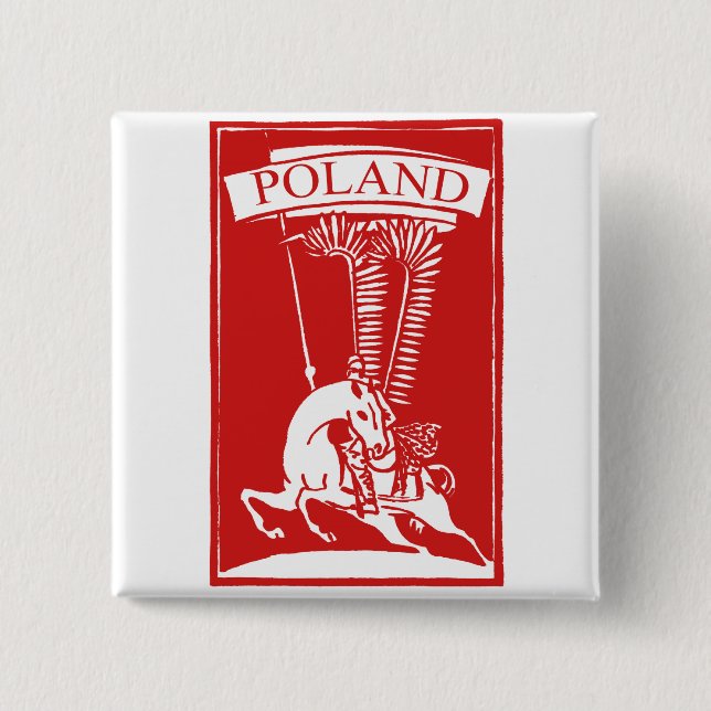 Vintage Polish Winged Hussar Button (Front)