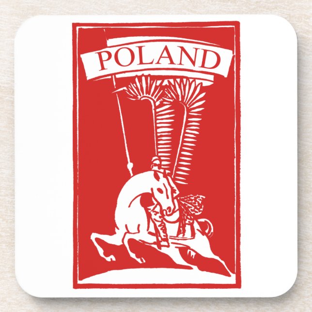 Vintage Polish Winged Hussar Coaster (Front)