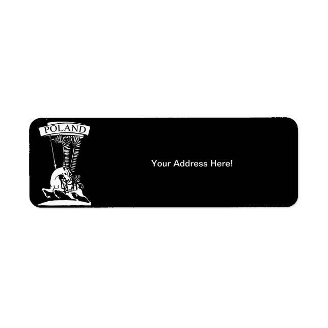 Vintage Polish Winged Hussar Label (Front)