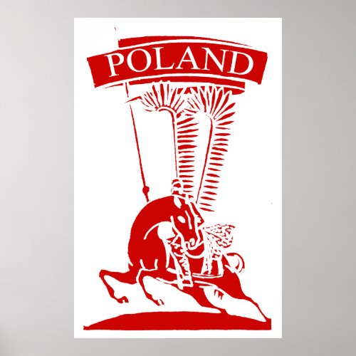 Vintage Polish Winged Hussar Poster