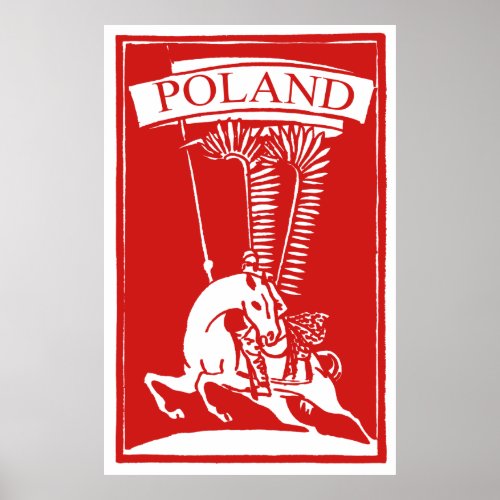 Vintage Polish Winged Hussar Poster