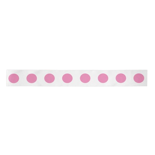 Vintage Polka Dots Pink White Color Retro Classic Satin Ribbon