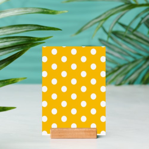 Vintage Polka Dots White and Yellow Pattern Color Holder
