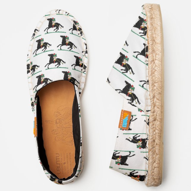 Vintage Polo Player on Pony Espadrilles (Side)