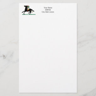 Vintage Polo Player on Pony Stationery