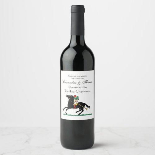 Vintage Polo Player on Pony Wine Label