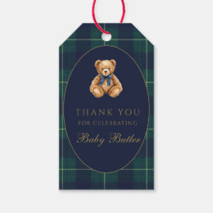 Vintage Polo Teddy Bear Thank You Gift Tag