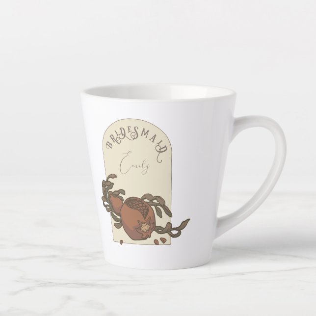 Vintage pomegranate custom mug (Right)