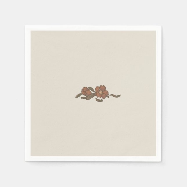 Vintage Pomegranate Napkins (Front)