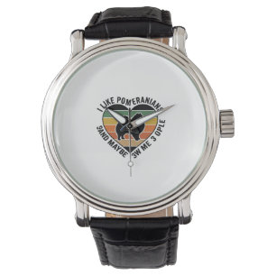 Vintage Pomeranian Heart Quote Dog Lover Shirt Des Watch