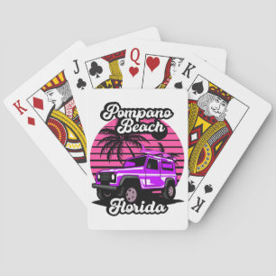 Vintage Pompano Beach Florida Poker Cards
