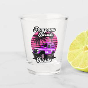 Vintage Pompano Beach Florida Shot Glass