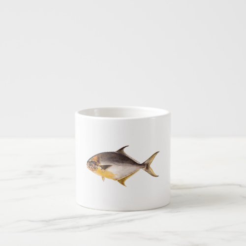 Vintage Pompano Fish_ Game Fishes Template Blank Espresso Cup