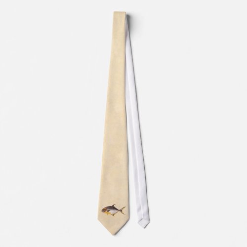 Vintage Pompano Fish_ Game Fishes Template Blank Neck Tie
