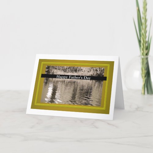 Vintage Pond Photograph Fathers Day Card
