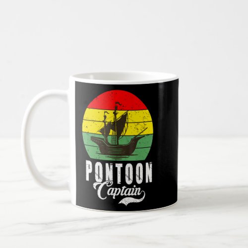 Vintage Pontoon Captain Boating Sailing Costume  Coffee Mug