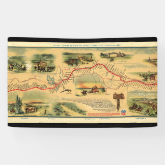 Vintage Pony Express Banner