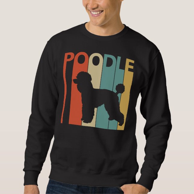 Vintage Poodle Dog Sweatshirt (Front)