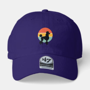 Vintage Poodle Sunset Retro Dog Silhouette Circle 47 Brand Hat