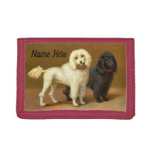 Vintage Poodles Photo Wallet