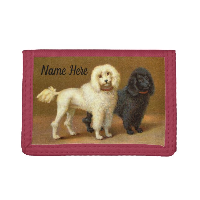 Vintage Poodles Photo Wallet (Front)