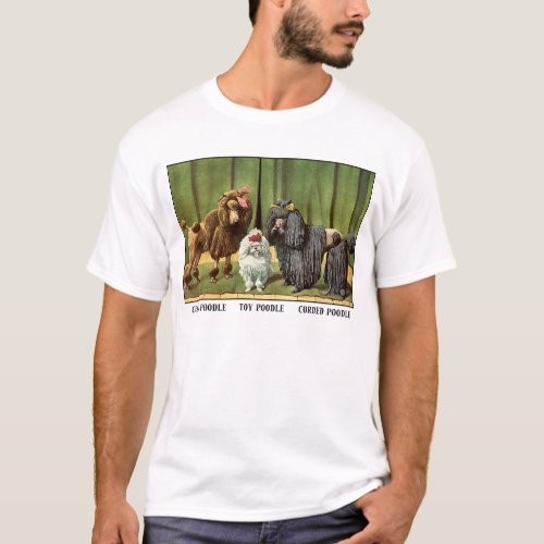 Vintage Poodles T_Shirt