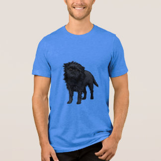 Vintage Pop Art Black Affenpinscher Dog Tri-Blend Shirt