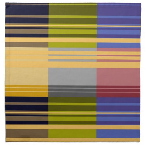 Vintage Pop Art Colorful Stripes Pattern Napkins