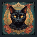 Vintage Pop Art Louis Wain Retro Style Cat Poster<br><div class="desc">Vintage Pop Art Louis Wain Retro Style Cat</div>