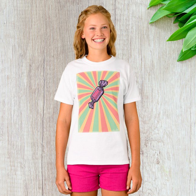 Vintage Pop Art Wrapped Candy T-Shirt (Creator Uploaded)
