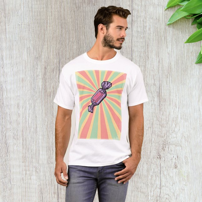 Vintage Pop Art Wrapped Candy T-Shirt (Creator Uploaded)