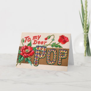 Vintage Pop Father's Day Greeting Card