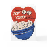 Vintage Popcorn Valentine's Day Card Vintage Popcorn Valentine's Day Card