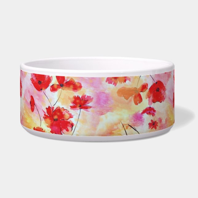 Vintage Poppies Bowl (Front)