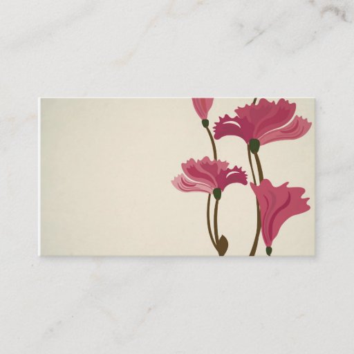 Customizable Vintage poppies Business Card