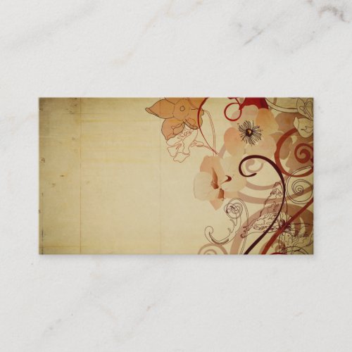 Vintage poppies Business Card