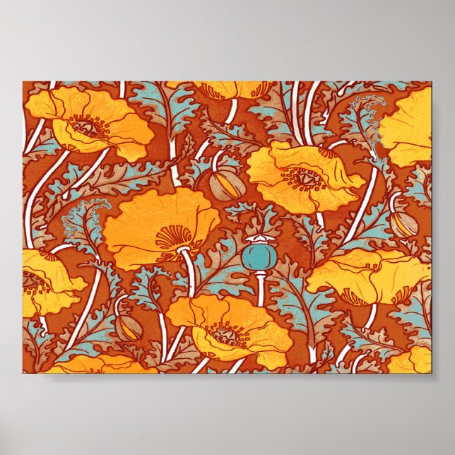 Vintage Poppies  ~  Poster (Front)