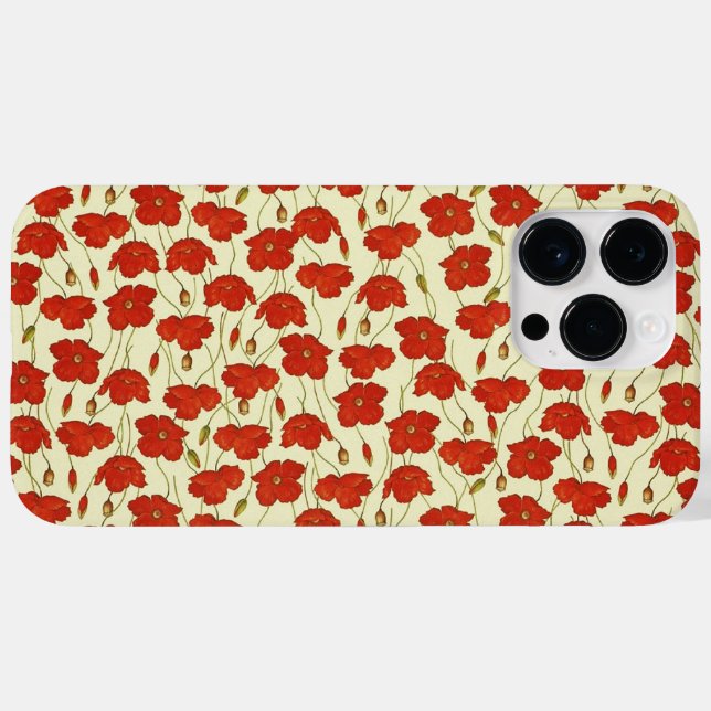 Vintage Poppies Wallpaper Case-Mate iPhone Case (Back (Horizontal))