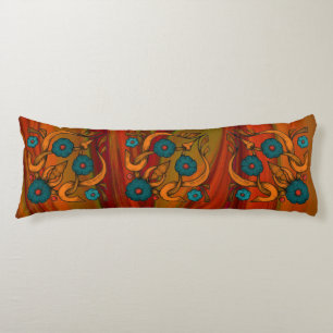 Vintage Poppy Body Pillow