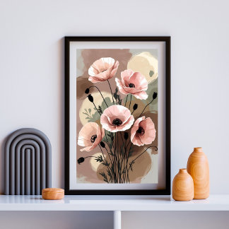 Vintage Poppy Reverie Poster
