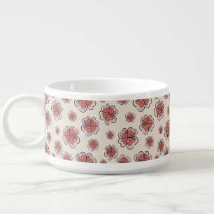 Vintage Porcelain Bowl with Handle Chili Bowl