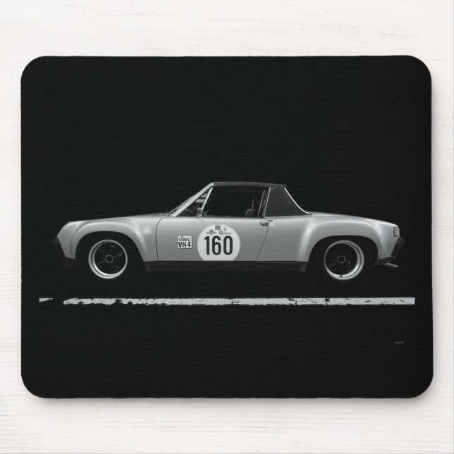 Vintage Porsche Race Car Mouse Pad (Front)